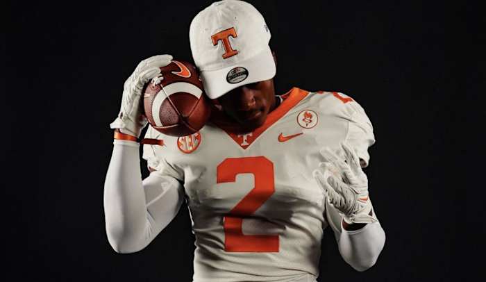 2025 Tennessee Volunteers RB commit Justin Baker during an unofficial visit to Tennessee. (Photo courtesy of Justin Baker)